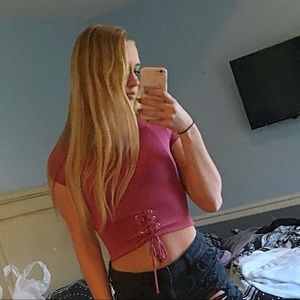 Pink crop top⭐️